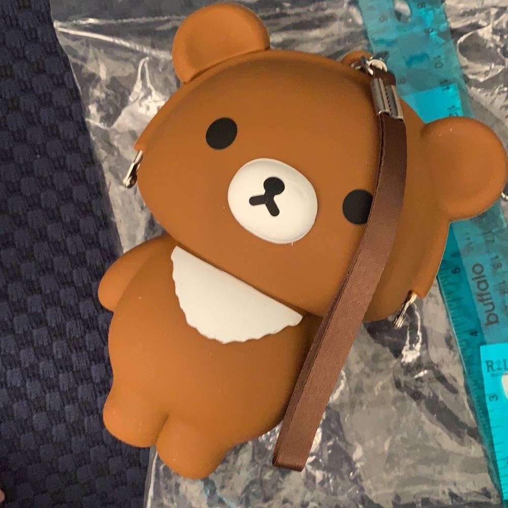 New rilakkuma plastic pouch with wrist strap